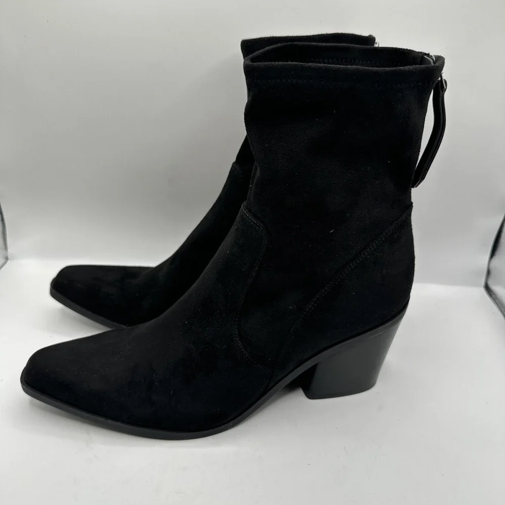 NEW Naturalizer Womens Ella Boot Black Suede 9 M